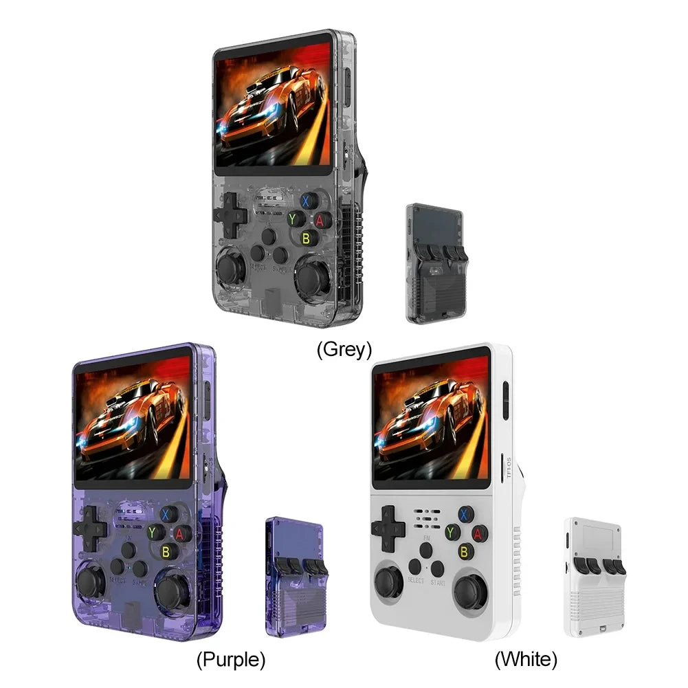 R36S Retro Handheld Video Game Console Linux System 3.5-inch IPS Screen Portable Handheld Video Player 64GB 15000 Games